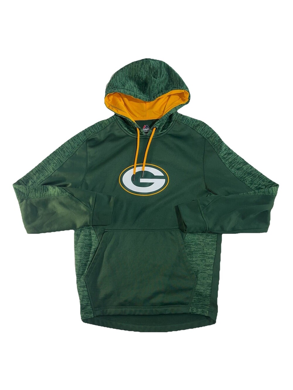 Green Bay Packers Majestic ThermaBase Hoodie S NFL Pullover Football Sweatshirt